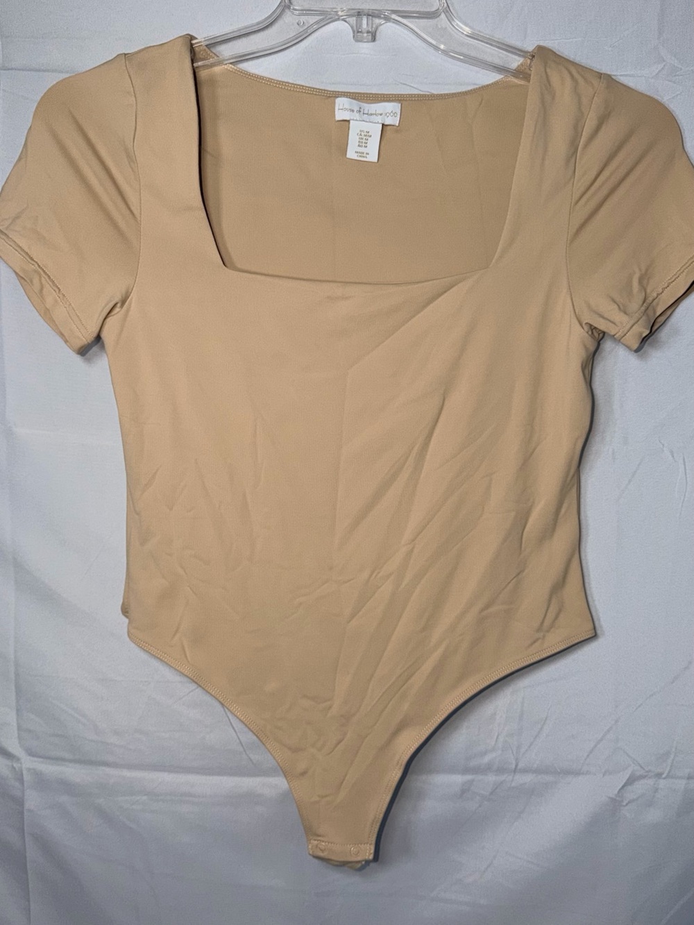 House of Harlow 1960 short-sleeve bodysuit Nude